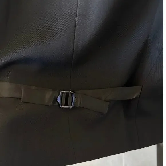 Curvy Plus Women's Black Sleeveless Blazers Open Front Casual Vests - Picture 6 of 8